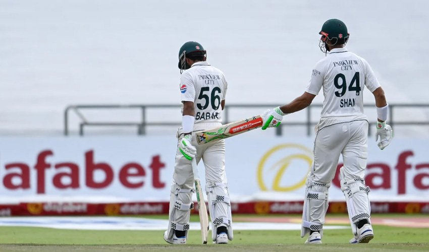 Shan Masood, Babar Azam Lead Pakistan’s Fightback with Record Partnership at Newlands