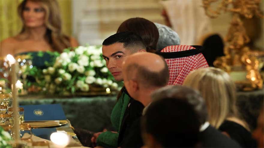 Cristiano Ronaldo Attends White House Meeting Between President Trump and Saudi Crown Prince