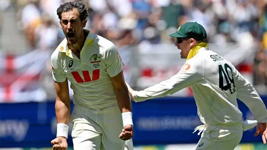 Mitchell Starc’s 7-58 Dismantles England on Day One of Ashes Test in Perth