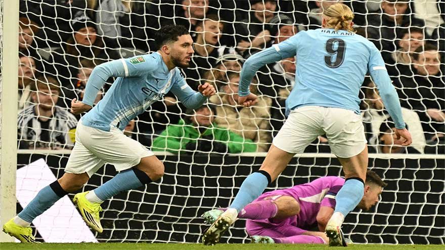 Semenyo Shines as Manchester City Beat Newcastle 2-0 in League Cup Semi-Final First Leg