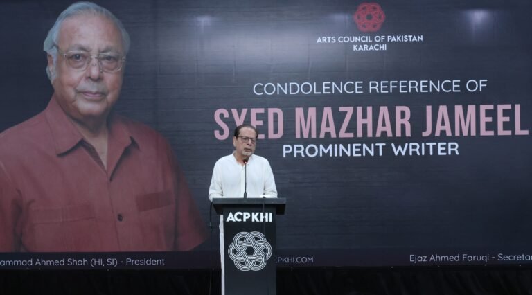 Arts Council Karachi Holds Condolence Reference for Writer Syed Mazhar Jameel