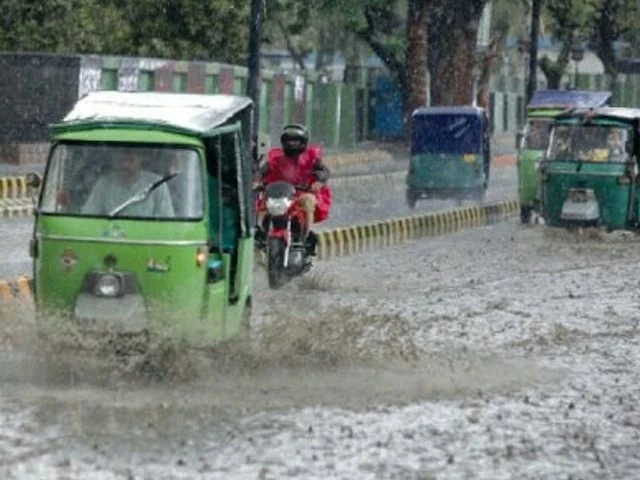 Storm clouds over Pakistan following an NDMA weather alert for heavy rain and flooding.