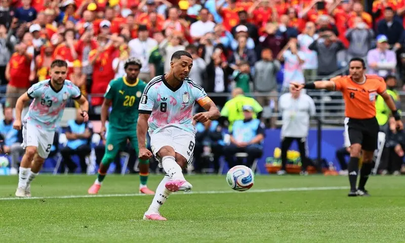 Youri Tielemans celebrates Belgium's dramatic World Cup victory over Senegal