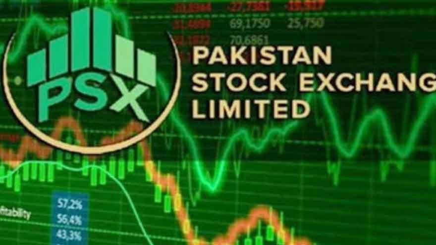 Pakistan Stock Exchange records gains as the KSE-100 index rises above 181,000 points.