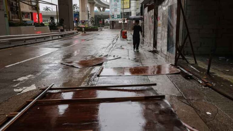 Typhoon Noul makes landfall in Guangdong as heavy rain and strong winds disrupt Hong Kong and southern China.