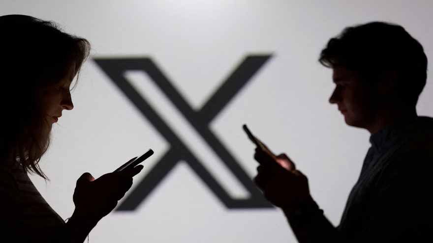 The X logo displayed alongside Australia's online safety debate over the teen social media ban.
