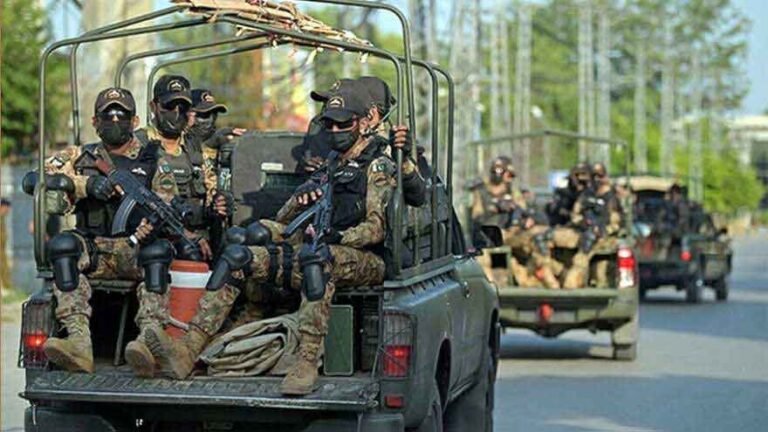 Pakistan security forces during intelligence-based operations under Operation Azm-e-Istehkam in Khyber Pakhtunkhwa and Balochistan.