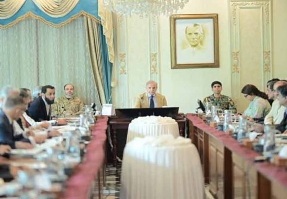 Prime Minister Shehbaz Sharif presides over a meeting on improving digital consular services for overseas Pakistanis.