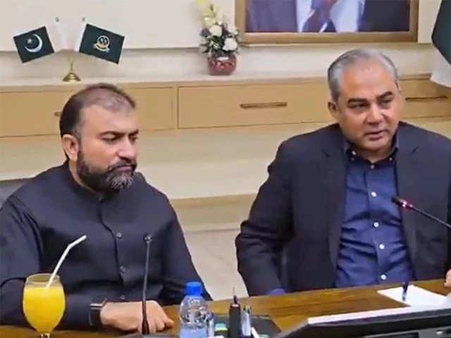 Interior Minister Mohsin Naqvi and Chief Minister Sarfraz Bugti co-chair a security conference in Quetta on strengthening law enforcement in Balochistan.