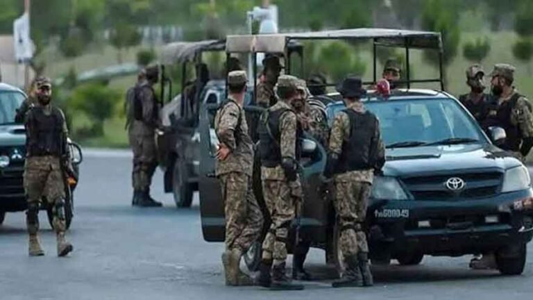 Pakistani security forces during an intelligence-based counterterrorism operation in North Waziristan.