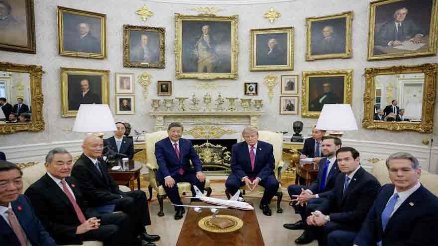 Trump-Xi Summit between Donald Trump and Xi Jinping at the White House in Washington.