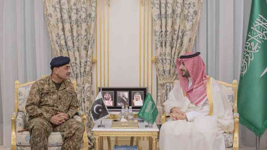 Makkah Defence Agreement meeting between Asim Munir and Saudi Defence Minister Khalid bin Salman