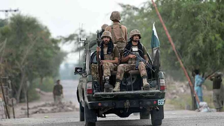 North Waziristan security forces operation against militants in Eidak.