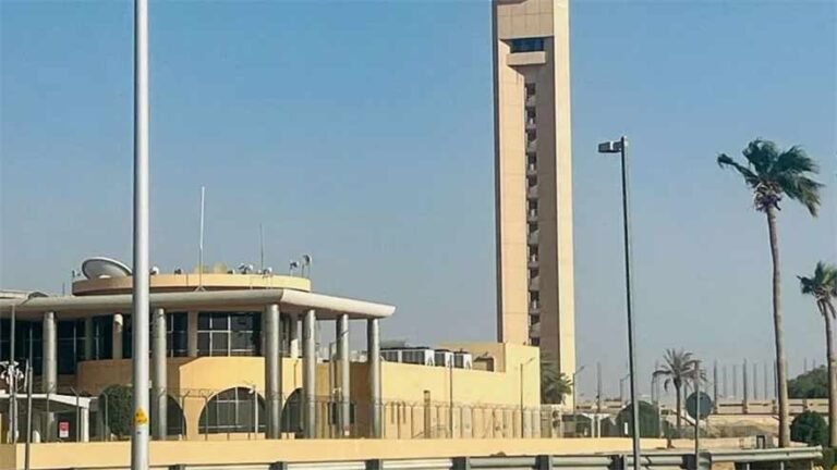 King Khalid International Airport in Riyadh following an attack that killed 12 people and injured 309, prompting flight disruptions and heightened security.