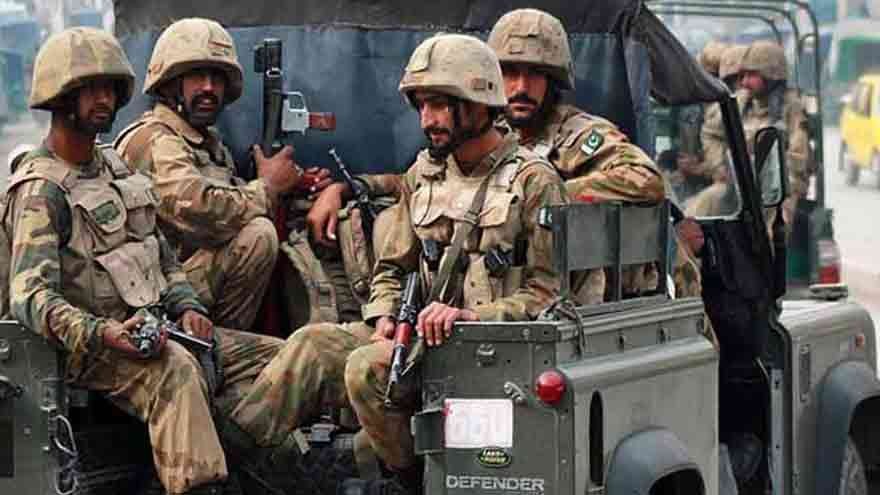 Balochistan operation in Washuk district targeting militant hideouts during a security operation.