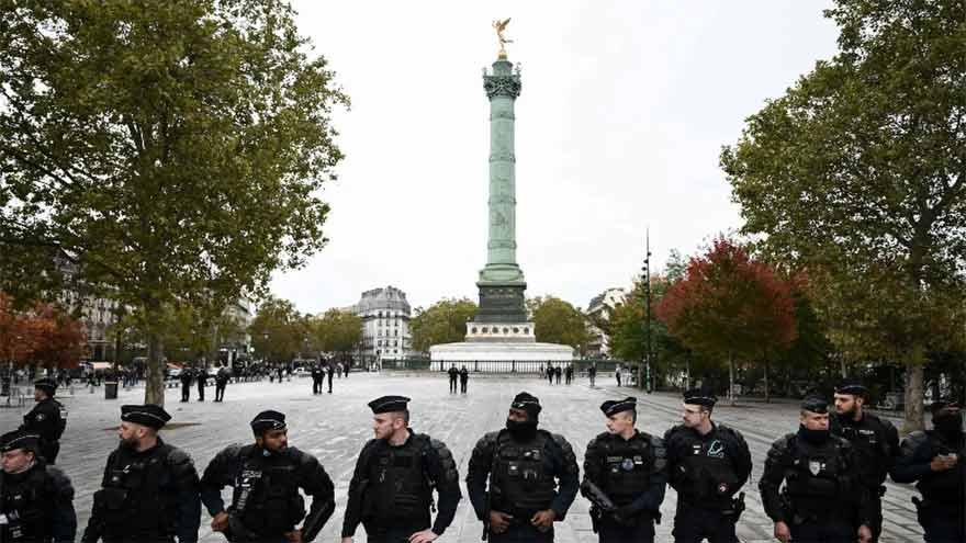 France Protests over the cost of living as French police deploy riot-control measures in major cities.