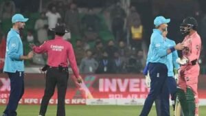 Haris Rauf ICC fines Pakistan pacer 20% of match fee for code of conduct breach