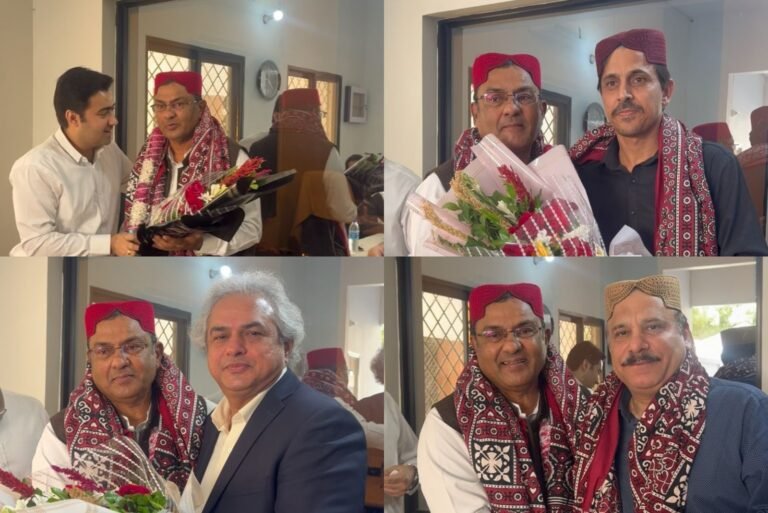 Abdul Sajad Khan, director of demolition at the Sindh Building Control Authority, retiring after 28 years of service.