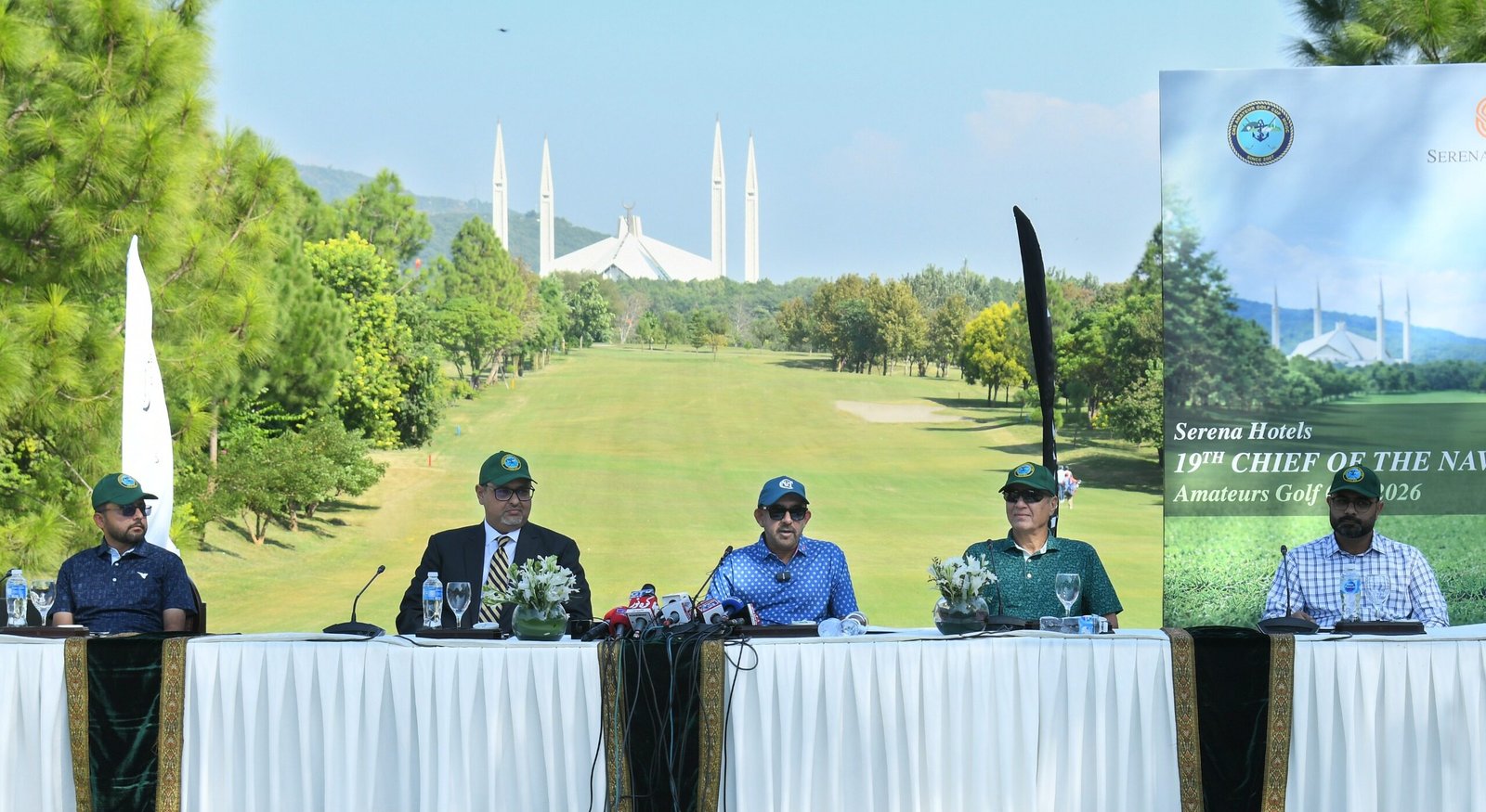 Naval Golf Cup 2026 opening ceremony at Margalla Greens Golf Club in Islamabad, organised by the Pakistan Navy.
